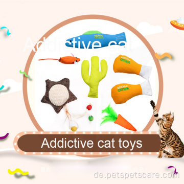 Neuestes Design Feather Cat Interaktives Spielzeug Spielzeug Katze